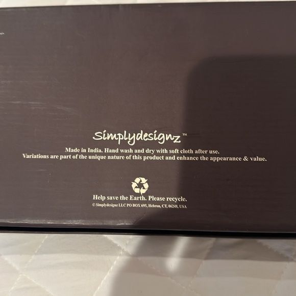 NWT Simplydesignz Modern Metals Salad Servers, Spoon & Fork in Arctic Blue. - Picture 5 of 5